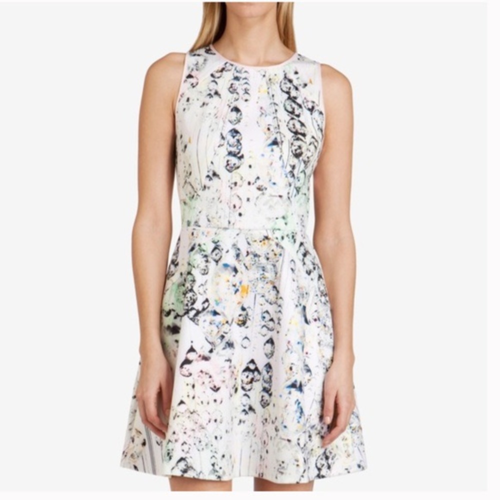 Ted Baker Pink Mini Dress with Jewels/ Crystal Drops!